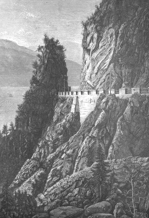 Framed Print : Street on Lake Lucerne, Lake Lucerne