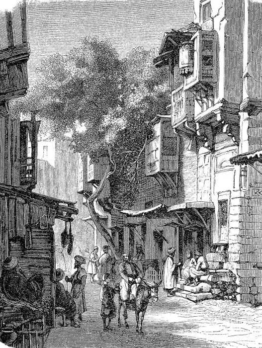 Framed Print : Street in Tripoli, Libya, in 1870 Framed Print : Street in Tripoli, Libya, in 1870