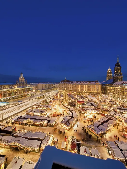 Framed Print : The Striezelmarkt, which has been held since 1434