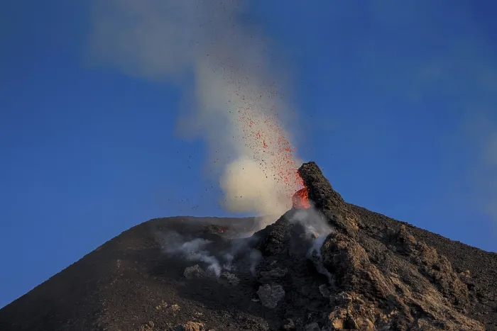 Framed Print : Stromboli, volcano, Aeolian Islands