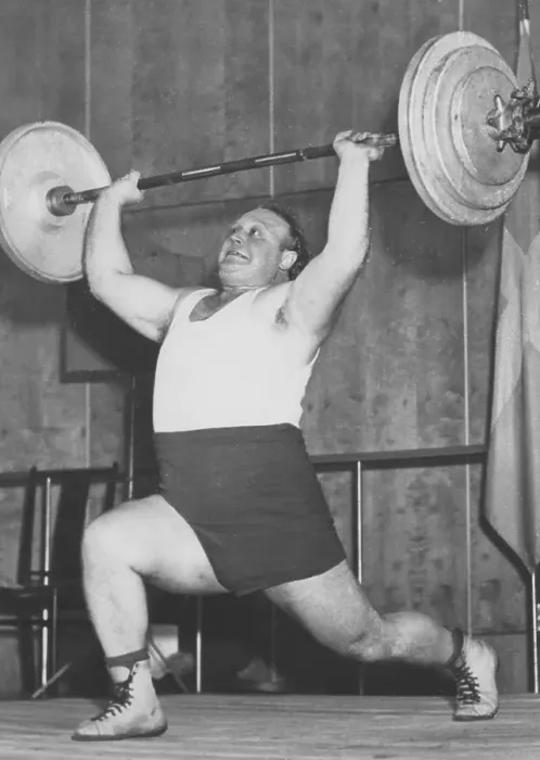 Framed Print : Strong man in the old days. Lage Andersson