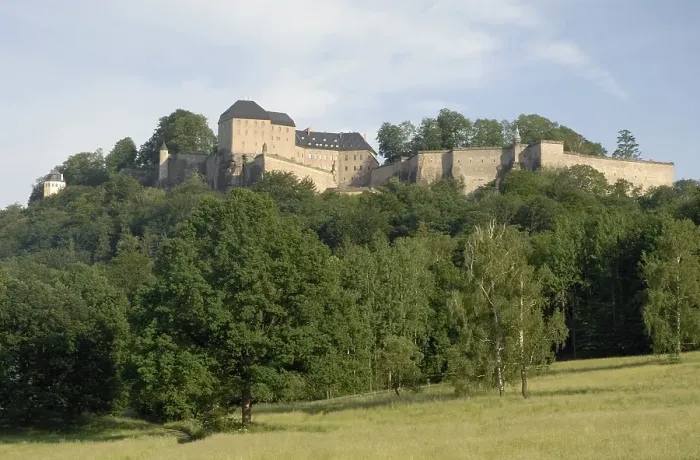 Framed Print : Stronghold Koenigstein, Saxon Switzerland