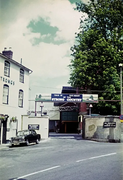Framed Print : Part of the Strongs Brewery in Romsey, Hampshire, England Uk in the late 1960s