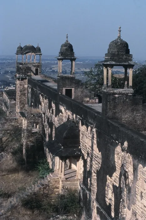 Framed Print : Structure of Gwalior Fort from Karan Palace