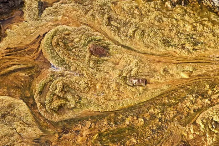 Framed Print : Detail of structures formed by coloured minerals Framed Print : Detail of structures formed by coloured minerals