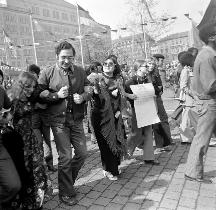 Framed Print : Students of Karl-Marx-University