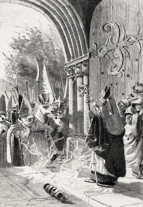 Framed Print : Students resurrected the ancient feast of fools and donkeys from the Middle Ages Framed Print : Students resurrected the ancient feast of fools and donkeys from the Middle Ages