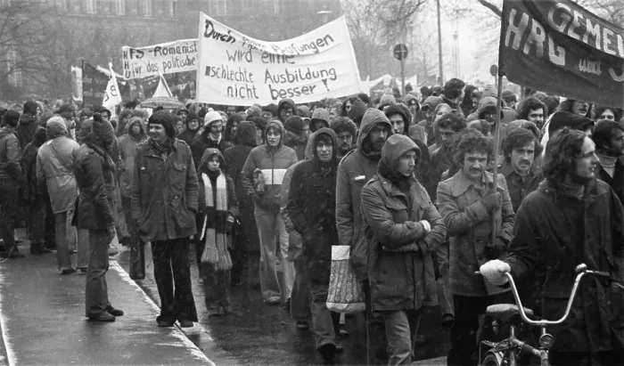 Framed Print : Students of the Ruhr University Dortmund