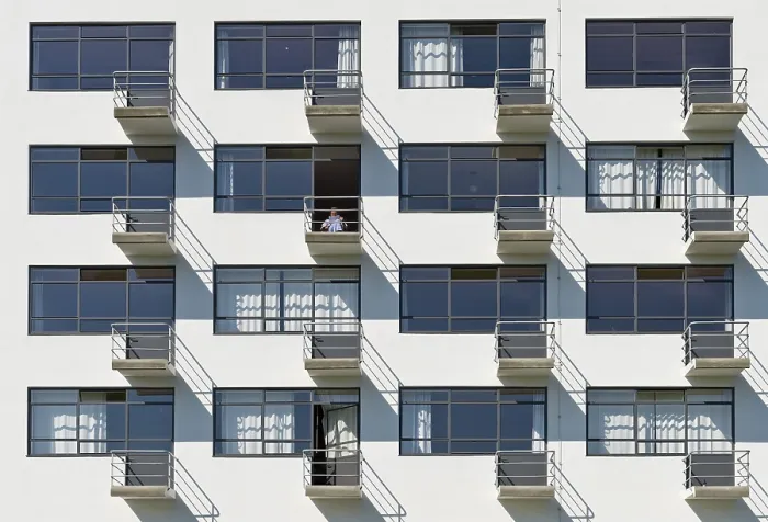 Framed Print : Studio building and dorm, Bauhaus University Framed Print : Studio building and dorm, Bauhaus University
