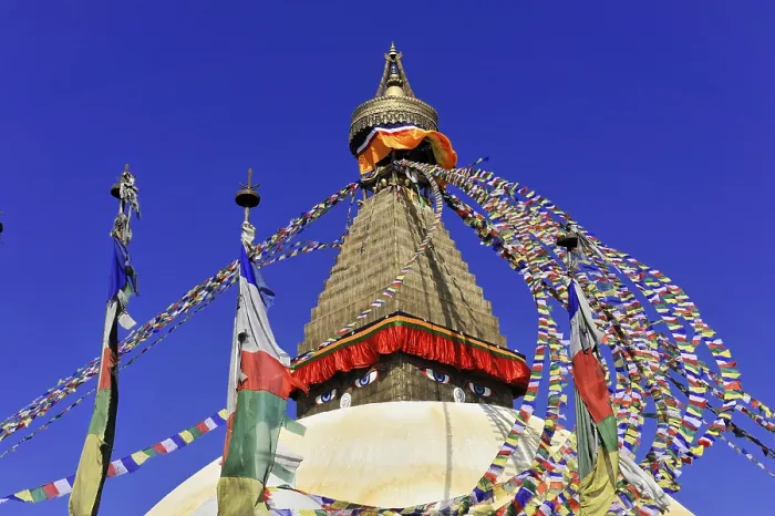 Framed Print : Stupa Bodnath or Boudhanath or Boudha