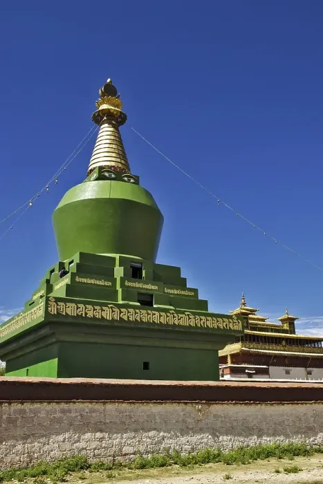 Framed Print : Stupa, monastery Samye near Lhasa, Tibet, Asia Framed Print : Stupa, monastery Samye near Lhasa, Tibet, Asia