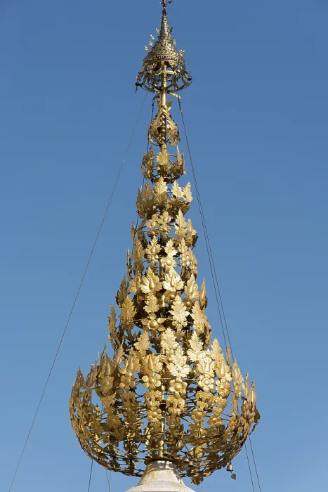 Framed Print : Top of stupa spire, Shwedagon Pagoda Framed Print : Top of stupa spire, Shwedagon Pagoda