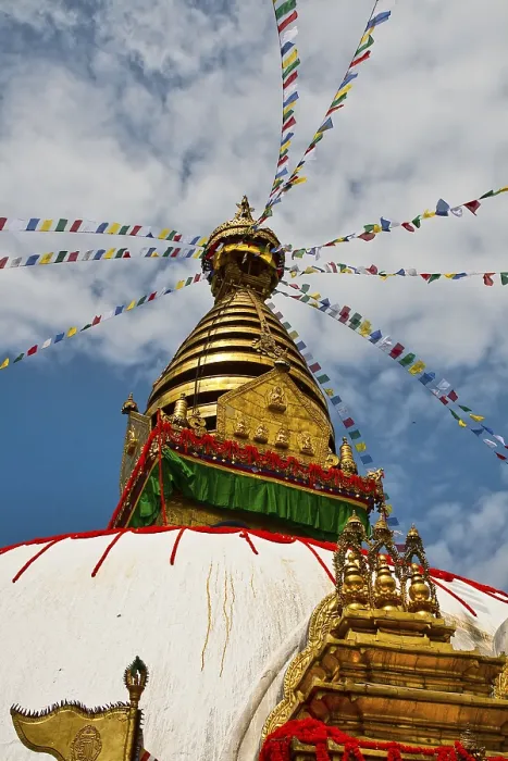 Framed Print : Stupa Swayambhunath is an ancient religious complex in the Kathmandu Valley
