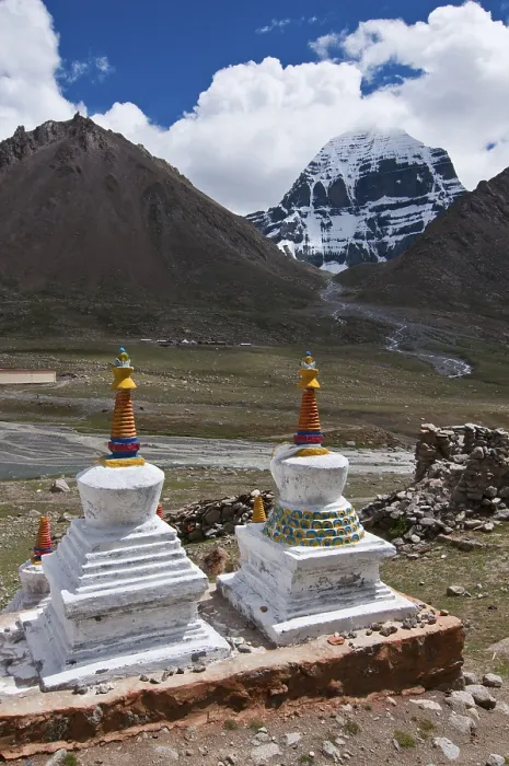 Framed Print : Stupas at Dira-Puk monastery, facing the sacred Mount Kailash Framed Print : Stupas at Dira-Puk monastery, facing the sacred Mount Kailash