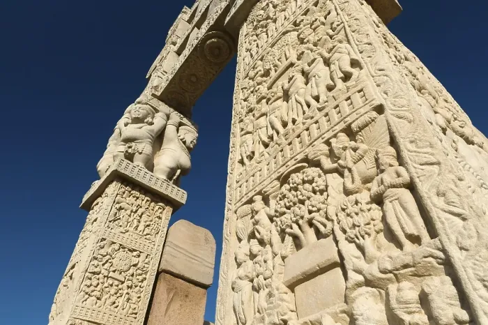 Framed Print : Stupas of Sanchi, UNESCO World Heritage site