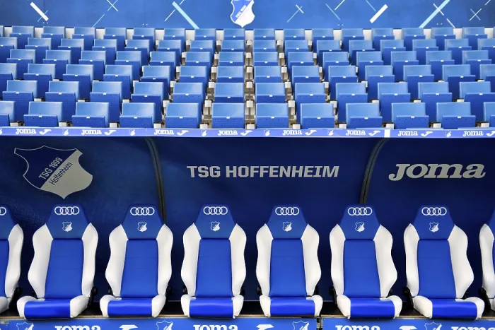 Framed Print : Substitute bench, TSG 1899 Hoffenheim Framed Print : Substitute bench, TSG 1899 Hoffenheim