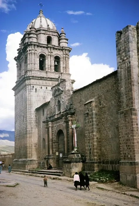 Framed Print : Subtitle: Ancient Inca temple and Roman Catholic church, Cuzco, Peru, South America 1962, South America