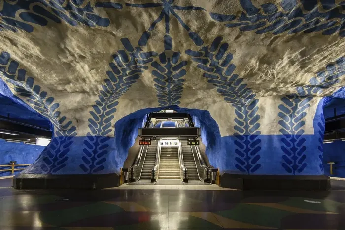 Framed Print : Subway station T-Centralen, Tunnelbana