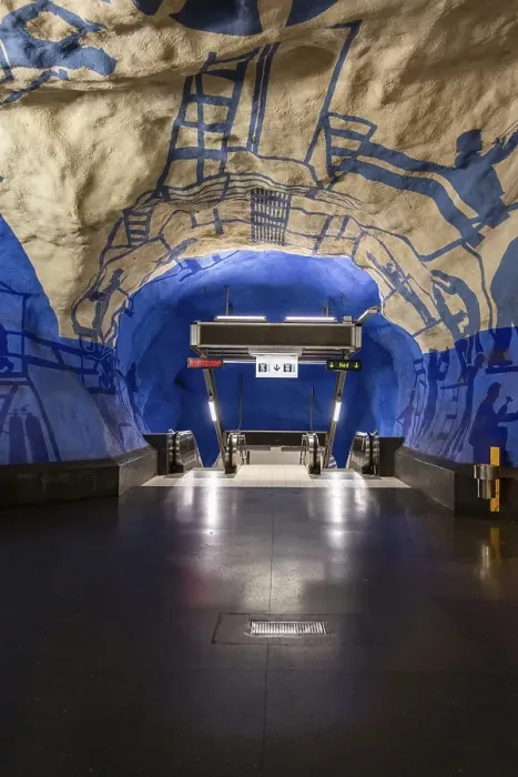 Framed Print : Subway station T-Centralen, Tunnelbana