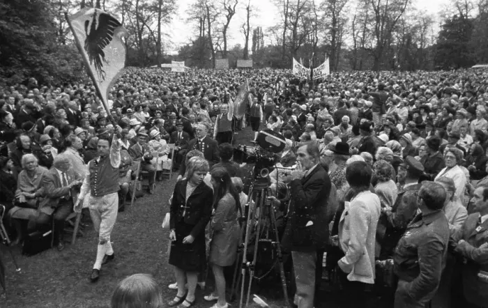 Framed Print : The Sudeten German Day of the Expellees took place in 1972 on 21