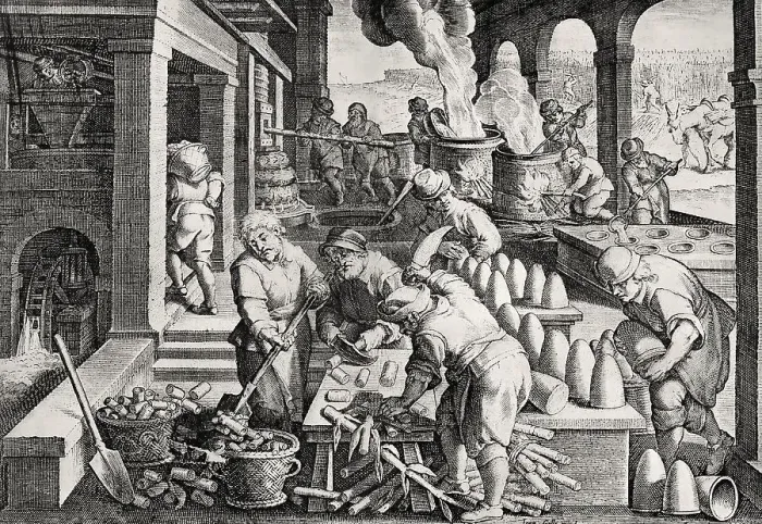 Framed Print : Sugar production, 16th century