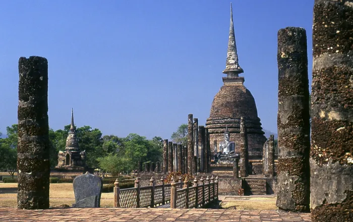 Framed Print : Sukhothai, which literally means Dawn of Happiness Framed Print : Sukhothai, which literally means Dawn of Happiness