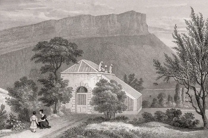 Framed Print : A Summer-house in Regent Murray's Garden