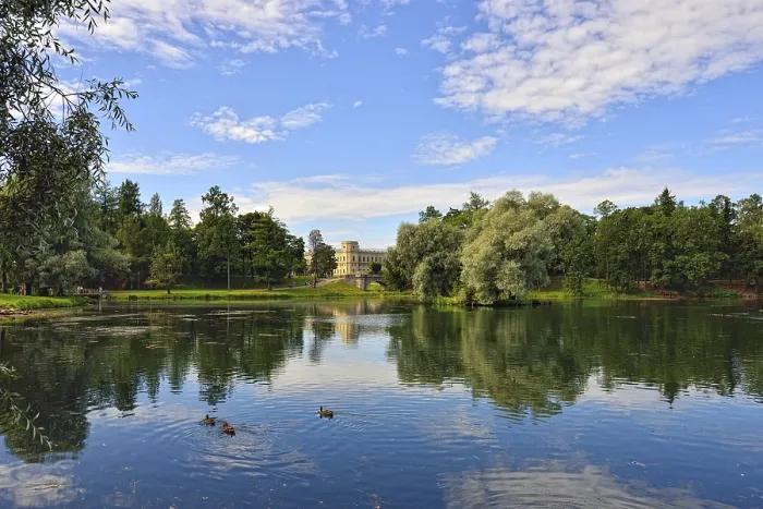 Framed Print : Summer Landscape in Gatchina park