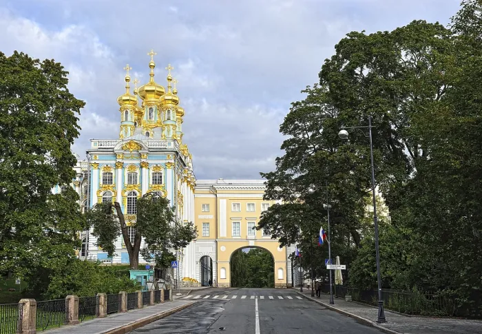 Framed Print : Summer landscape of the Pushkin town Framed Print : Summer landscape of the Pushkin town