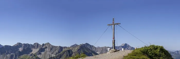 Framed Print : Summit cross on the Fellhorn, 2038m