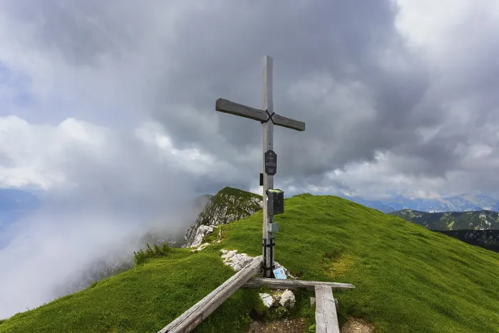 Framed Print : Summit cross on the Gamsfeld, Russbach Framed Print : Summit cross on the Gamsfeld, Russbach