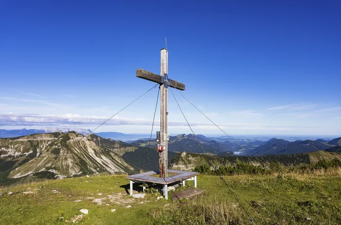 Framed Print : Summit Cross, Hoher Zinken, Postalm Framed Print : Summit Cross, Hoher Zinken, Postalm