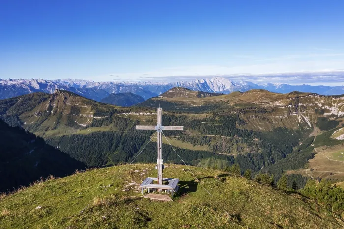 Framed Print : Summit Cross, Hoher Zinken, Postalm