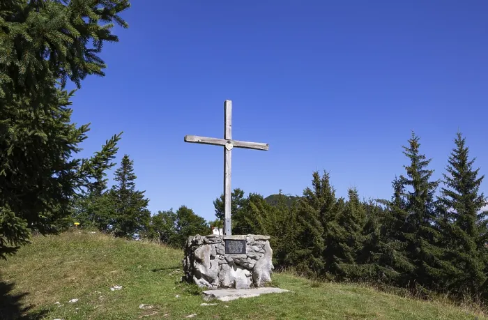 Framed Print : Summit cross on the Spielberg, Osterhorn Group