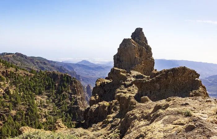 Framed Print : At the summit of Pico de las Nieves