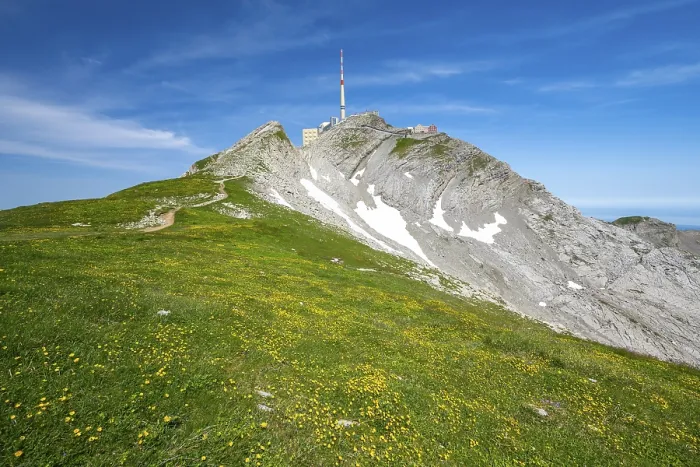 Framed Print : Summit of Santis, Alpstein Framed Print : Summit of Santis, Alpstein