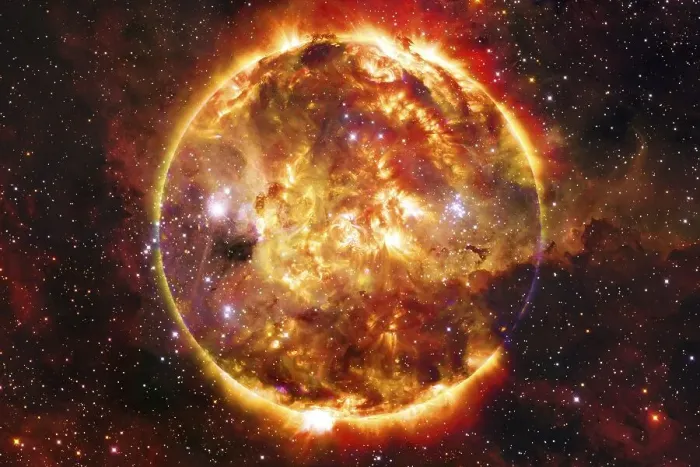 Framed Print : The Sun is the star at the center of the Solar System