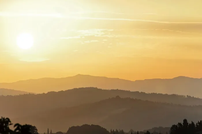 Framed Print : Sunrise, Barberino, Tuscany, Italy