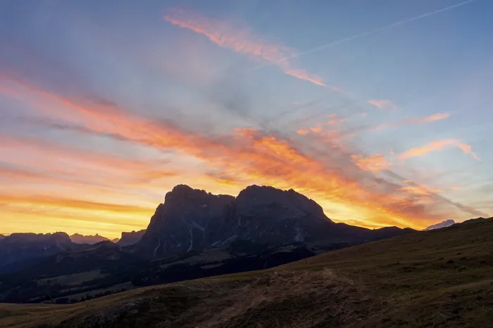 Framed Print : Sunrise in the Dolomites, Italy