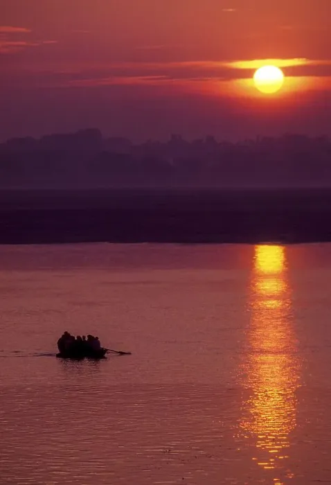 Framed Print : Sunrise over the Ganga Ganges River at Varanasi Benaras Framed Print : Sunrise over the Ganga Ganges River at Varanasi Benaras