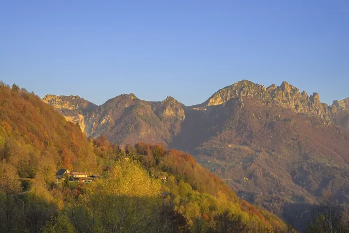 Framed Print : Sunrise Piccolo Dolomiti, Recoaro Terme
