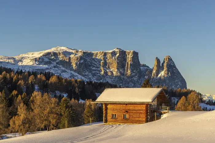 Framed Print : Sunrise on the Seiser Alm, South Tyrol, Italy