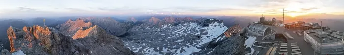 Framed Print : Sunset, Alpine panorama, aerial view Framed Print : Sunset, Alpine panorama, aerial view