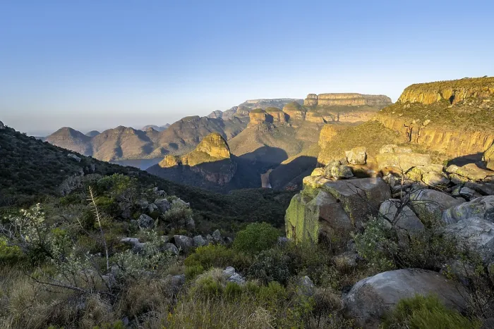 Framed Print : Sunset at Blyde River Canyon with Three Rondawels peak Framed Print : Sunset at Blyde River Canyon with Three Rondawels peak