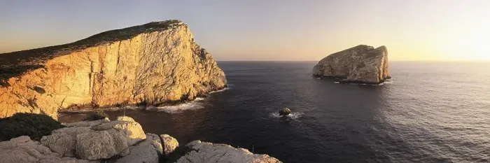 Framed Print : Sunset at Capo Caccia, Sardinia, Italy, Europe Framed Print : Sunset at Capo Caccia, Sardinia, Italy, Europe