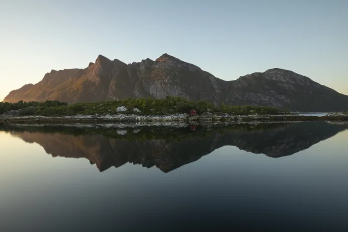 Framed Print : Sunset over Festvag near Bodo