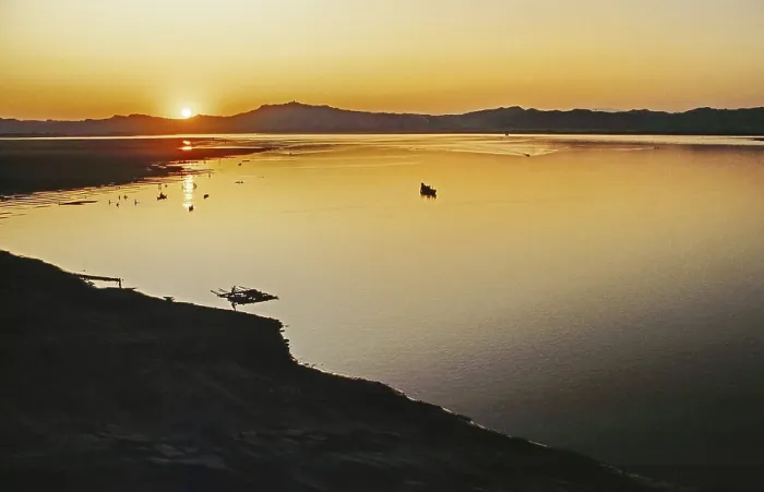 Framed Print : Sunset at Irrawaddy, also Irawadi