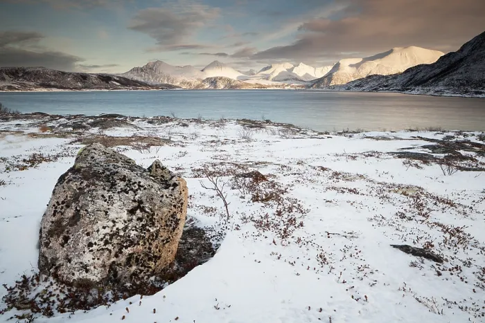 Framed Print : Sunset on the Nordfjord in Sommeroy
