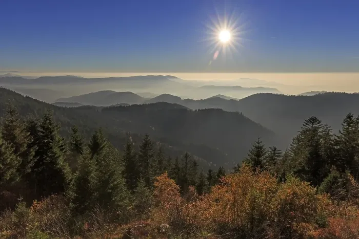 Framed Print : Sunset at Schliffkopf, Autumn, Black Forest Road Framed Print : Sunset at Schliffkopf, Autumn, Black Forest Road