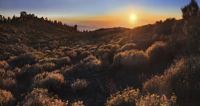 Framed Print : Sunset in the Teide National Park overlooking a sea of clouds in front of La Palma Framed Print : Sunset in the Teide National Park overlooking a sea of clouds in front of La Palma